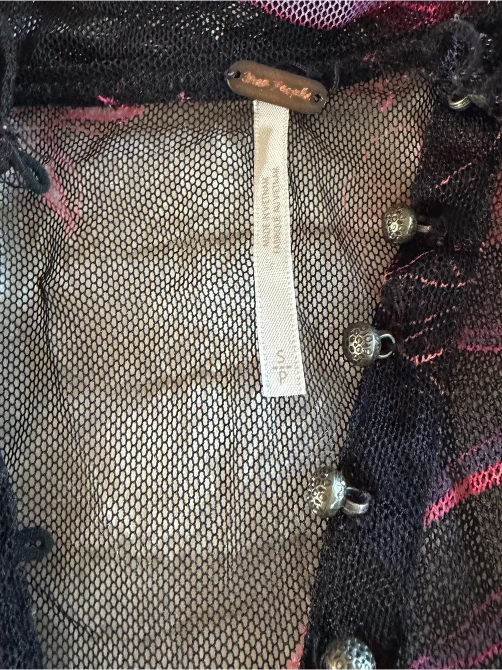 Free People sheer black